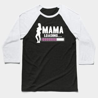 Cute Mom To Be Loading Mother Newborn Baby Pregnancy Pregnant Baseball T-Shirt